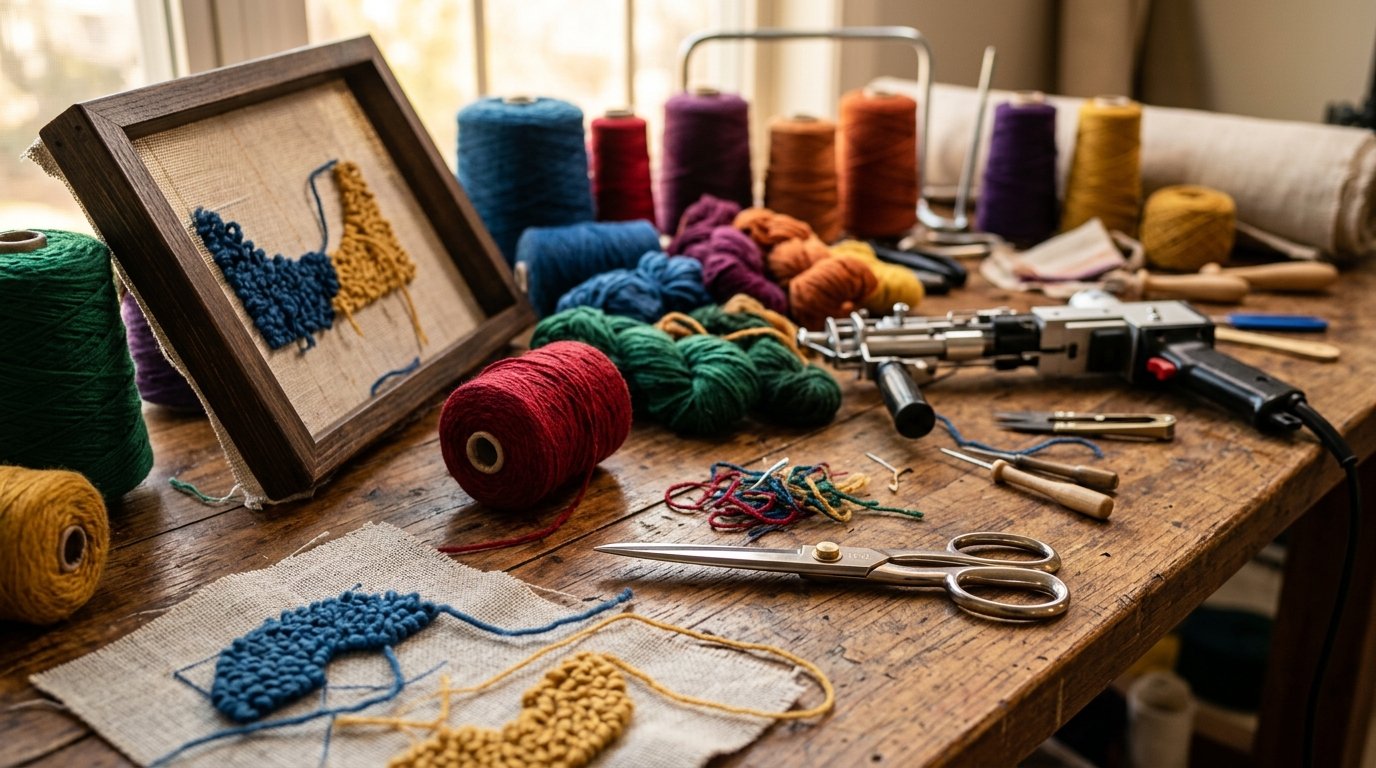 Punch needle sada – podtácky
